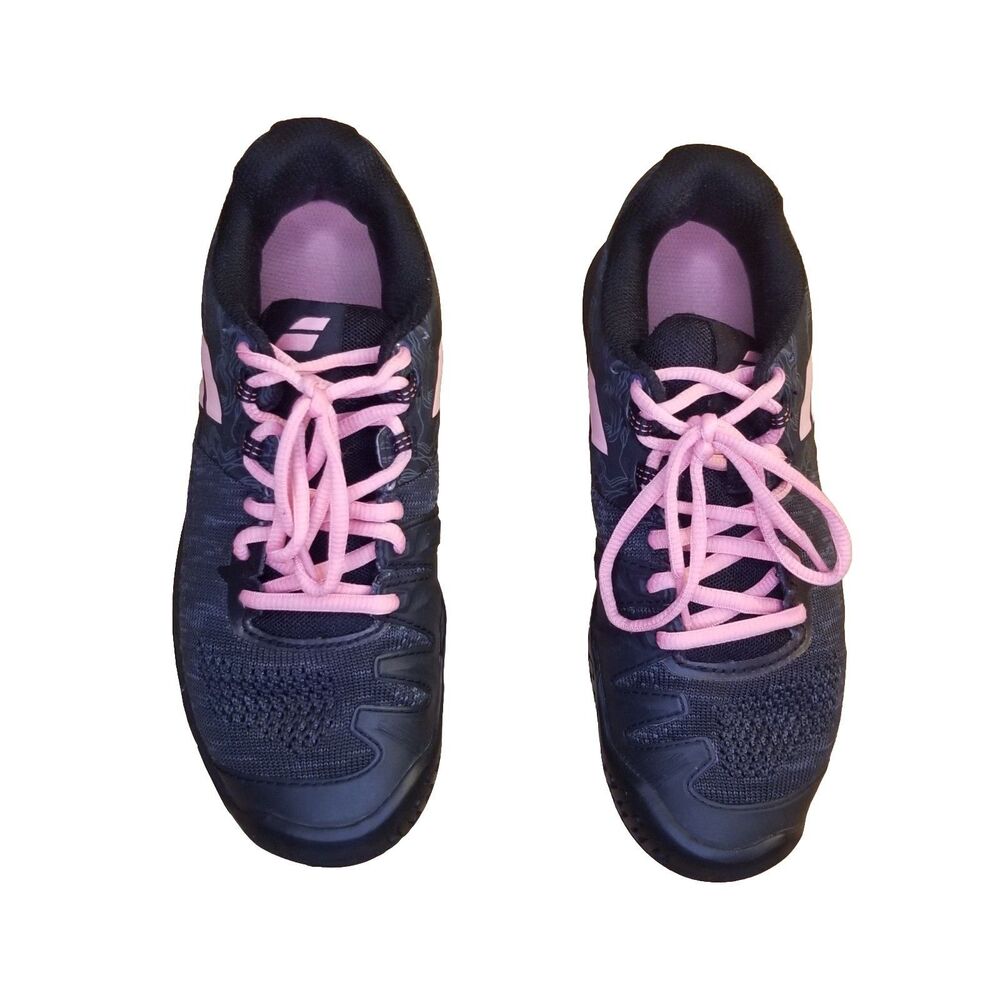 Babolat Propulse Blast All Court Women Size 7.5 Black Pink Tennis Shoes Sneakers